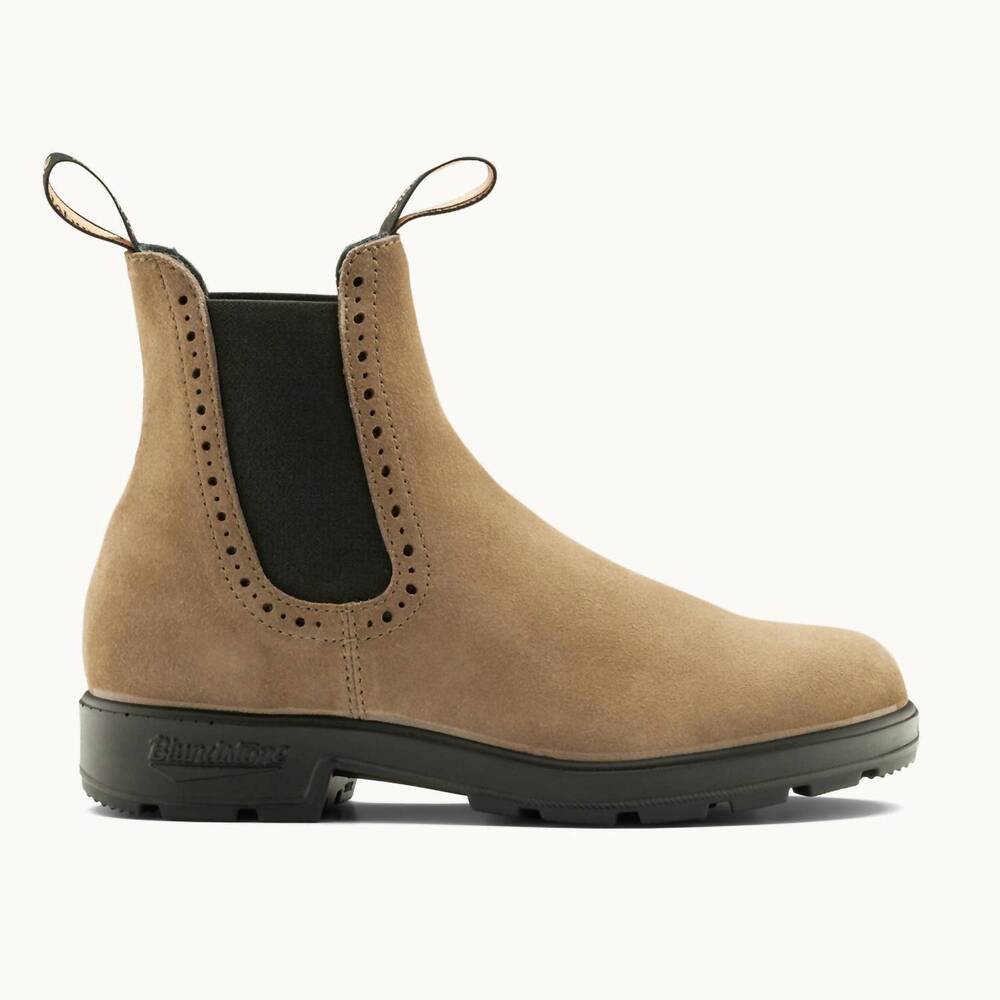NEW BLUNDSTONE women's high top boots in dark mushroom